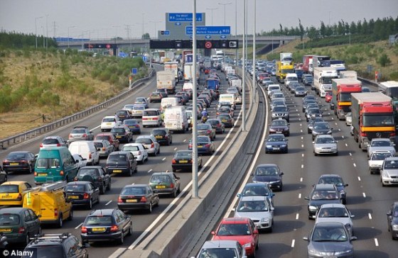 The M25 in its usual state